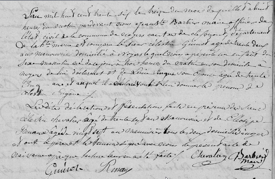 Naissance Celestin Eugene Guinot.jpg
